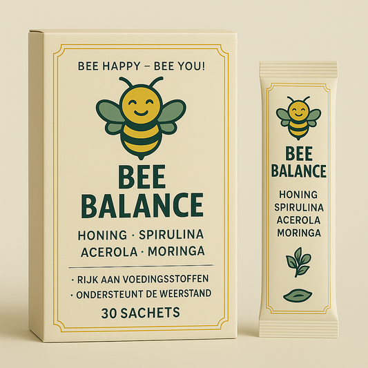 Bee Balance – 30 Sachets – Honing, Spirulina, Moringa, Acerol  – Dagelijkse Energiekuur – Zonder Bijenpollen